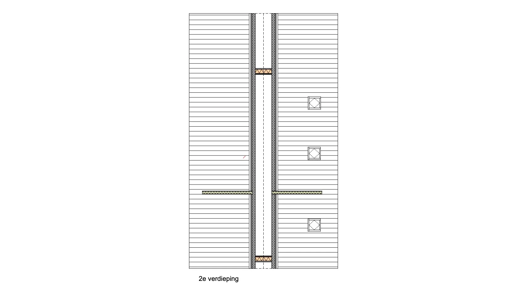 Plattegrond 2e verdieping van De Linde